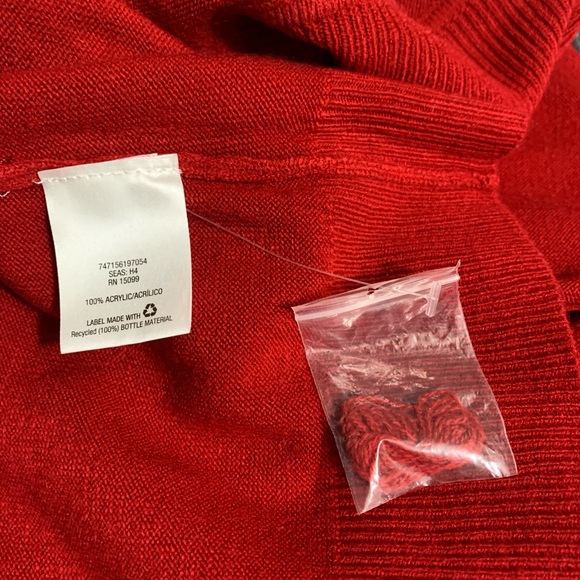 Laura Scott Red Long sleeves Sweater Size XL - Picture 9 of 12